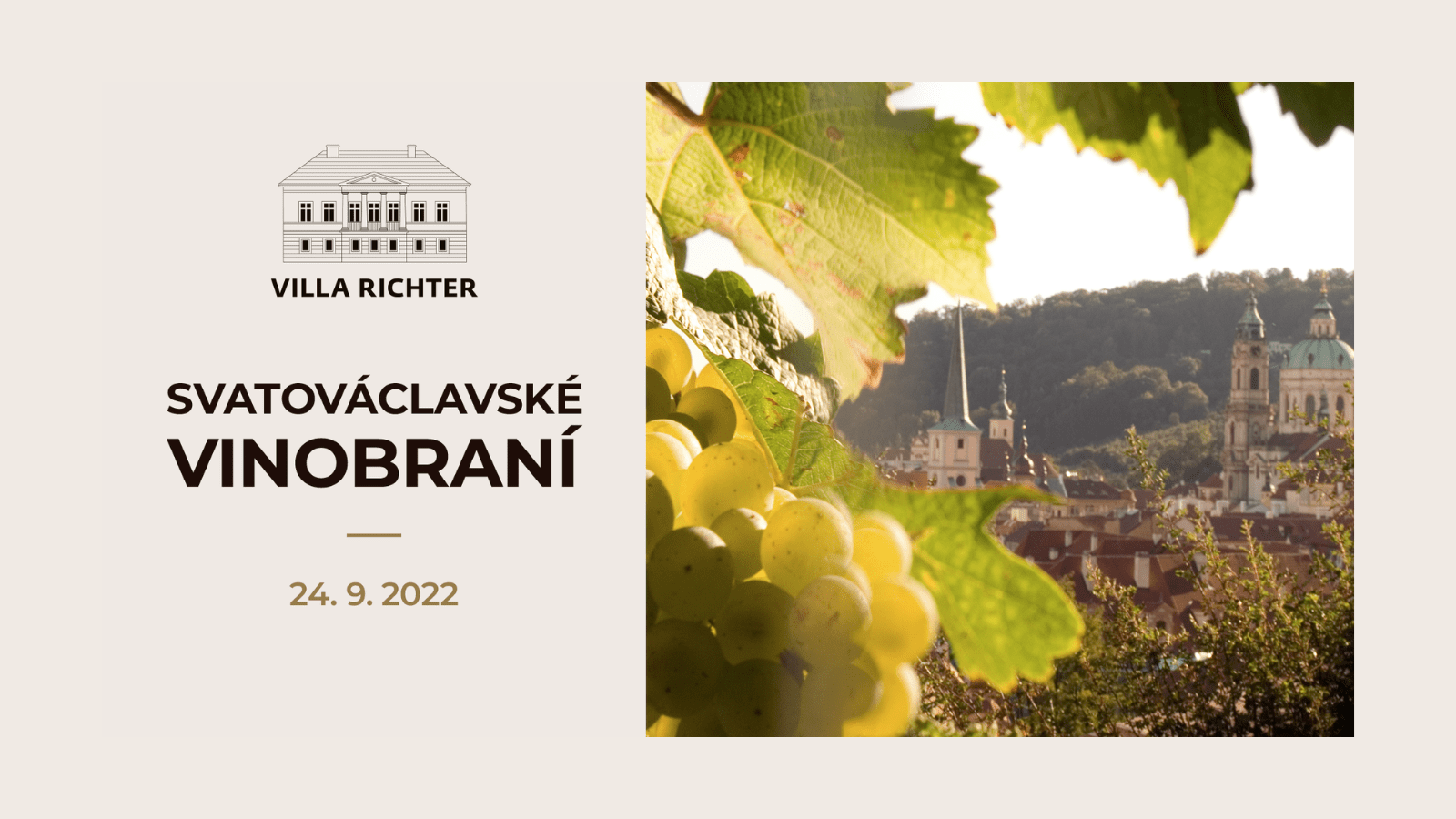 Svatovaclavske vinobrani 2022 Villa Richter Praha